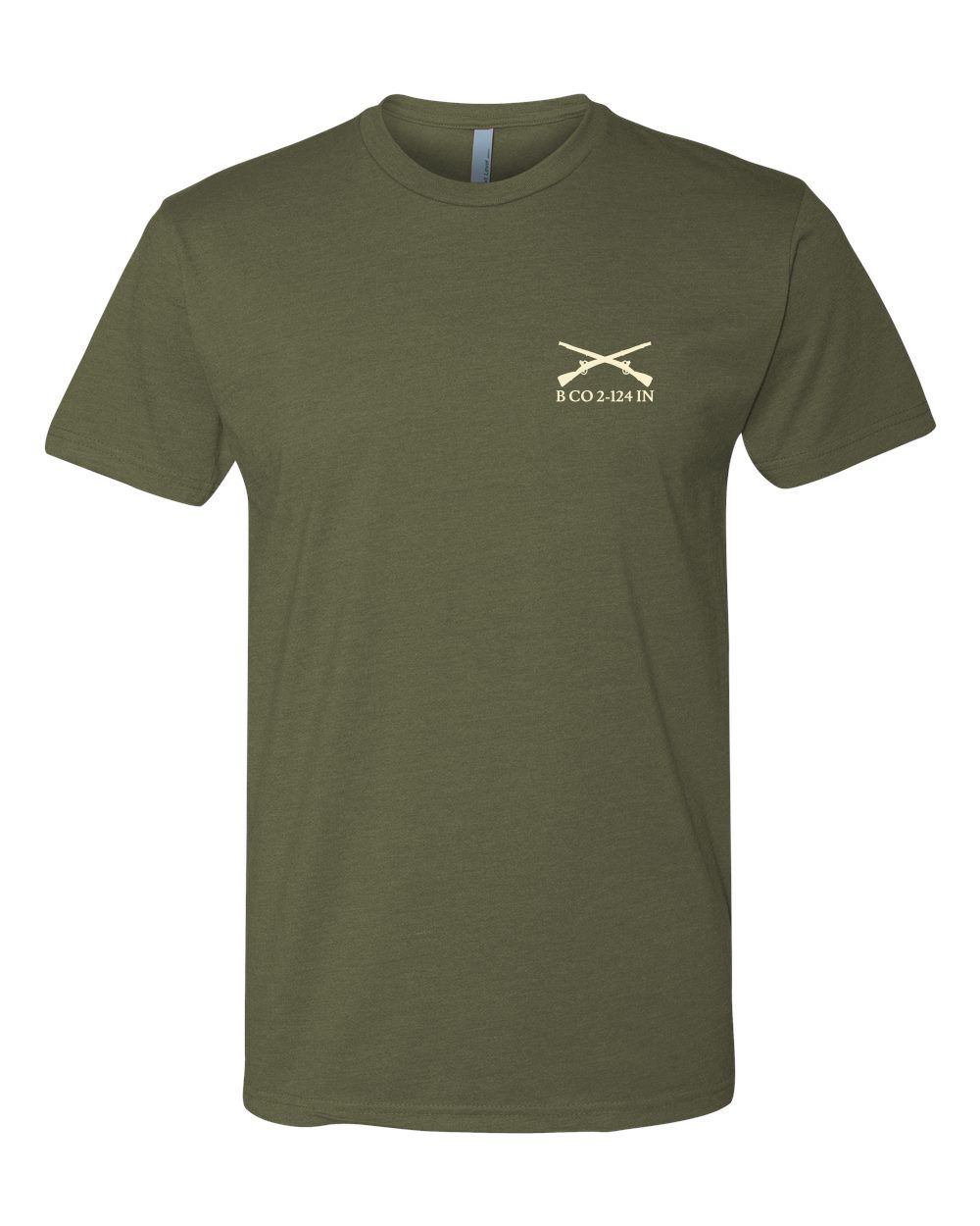 OLIVE GREEN MENS SHORT SLEEVE T SHIRT