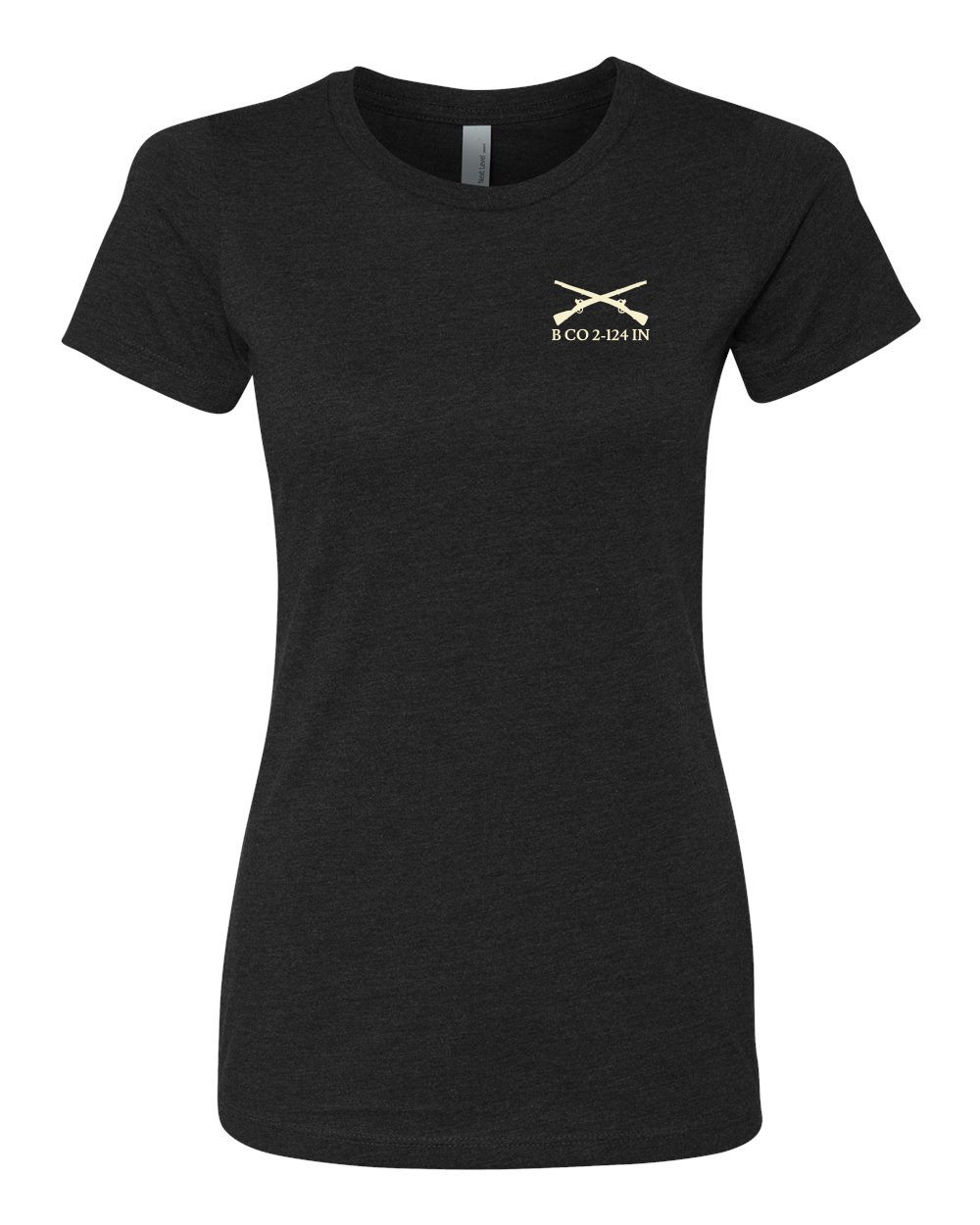 BLACK WOMENS SHORT SLEEVE T SHIRT