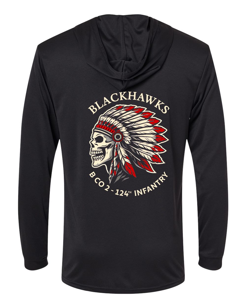 BLACK MENS SUN HOODIE