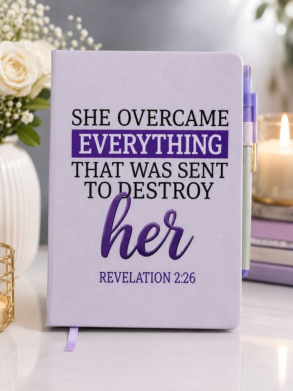 Journal - “She Overcame Everything” Inspirational Faith Journal