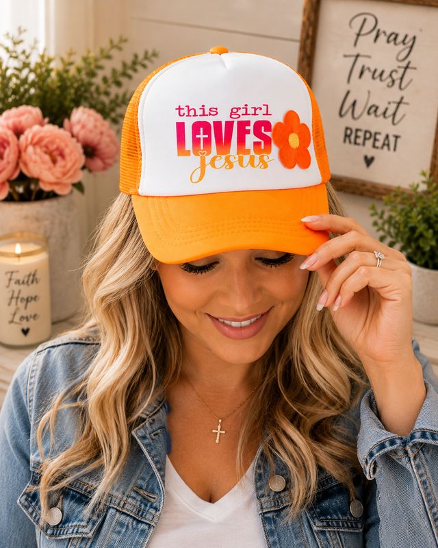 Trucker Hat - “This Girl Loves Jesus” Trucker Hat