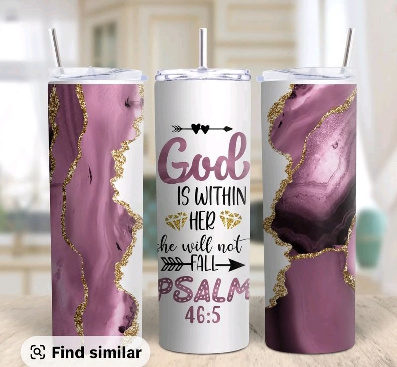 Tumbler - God Is Within Her – Psalm 46:5 | 20 oz Faith Tumbler