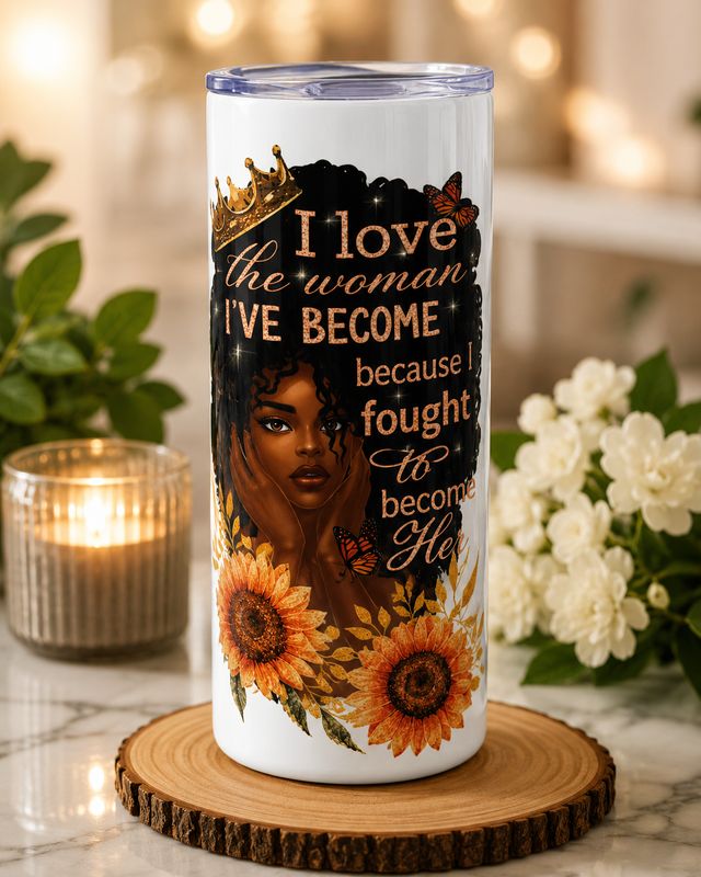 Tumbler - 👑 I Love the Woman I’ve Become | 20 oz