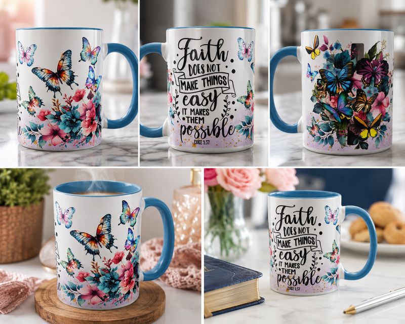 Cups - Faith Makes Things Possible — Inspirational Mug...15oz cup