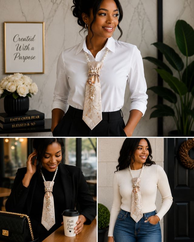 Junk Tie - Pearls of Grace Lady Tie