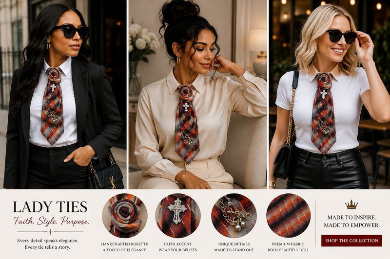 Junk Tie - Autumn Elegance Faith Lady Tie