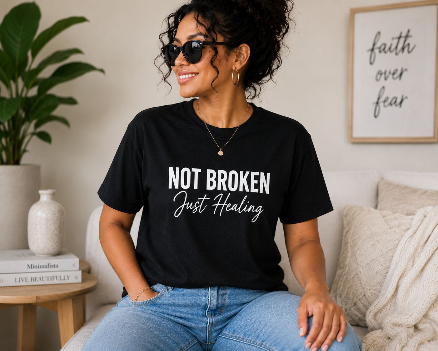 T-Shirt - Not Broken Just Healing