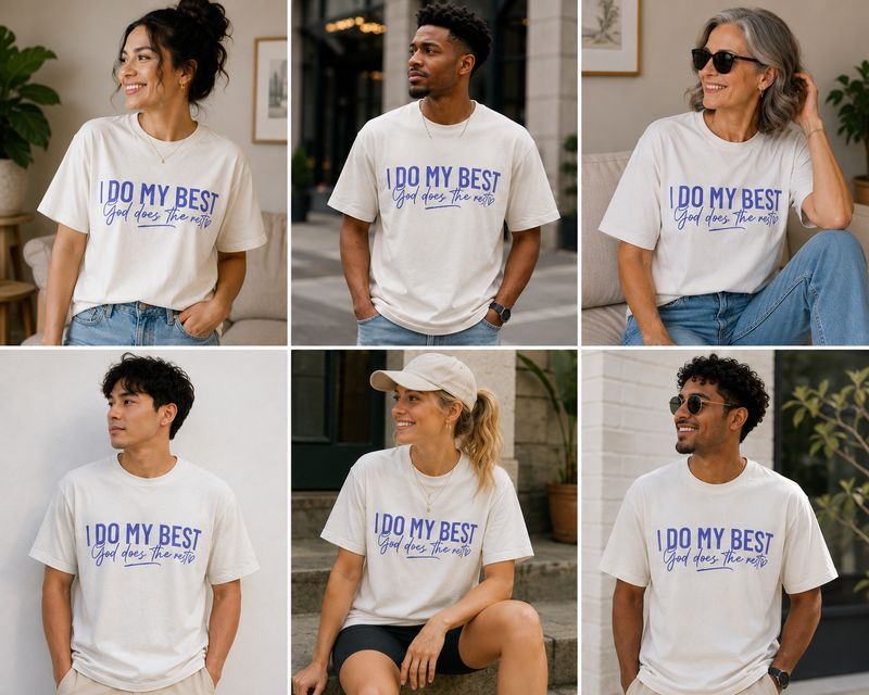 T-Shirt - I Do My Best, God Does the Rest