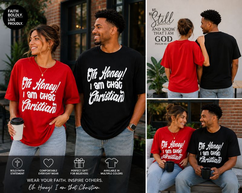 T-Shirt - Oh Honey! I Am That Christian