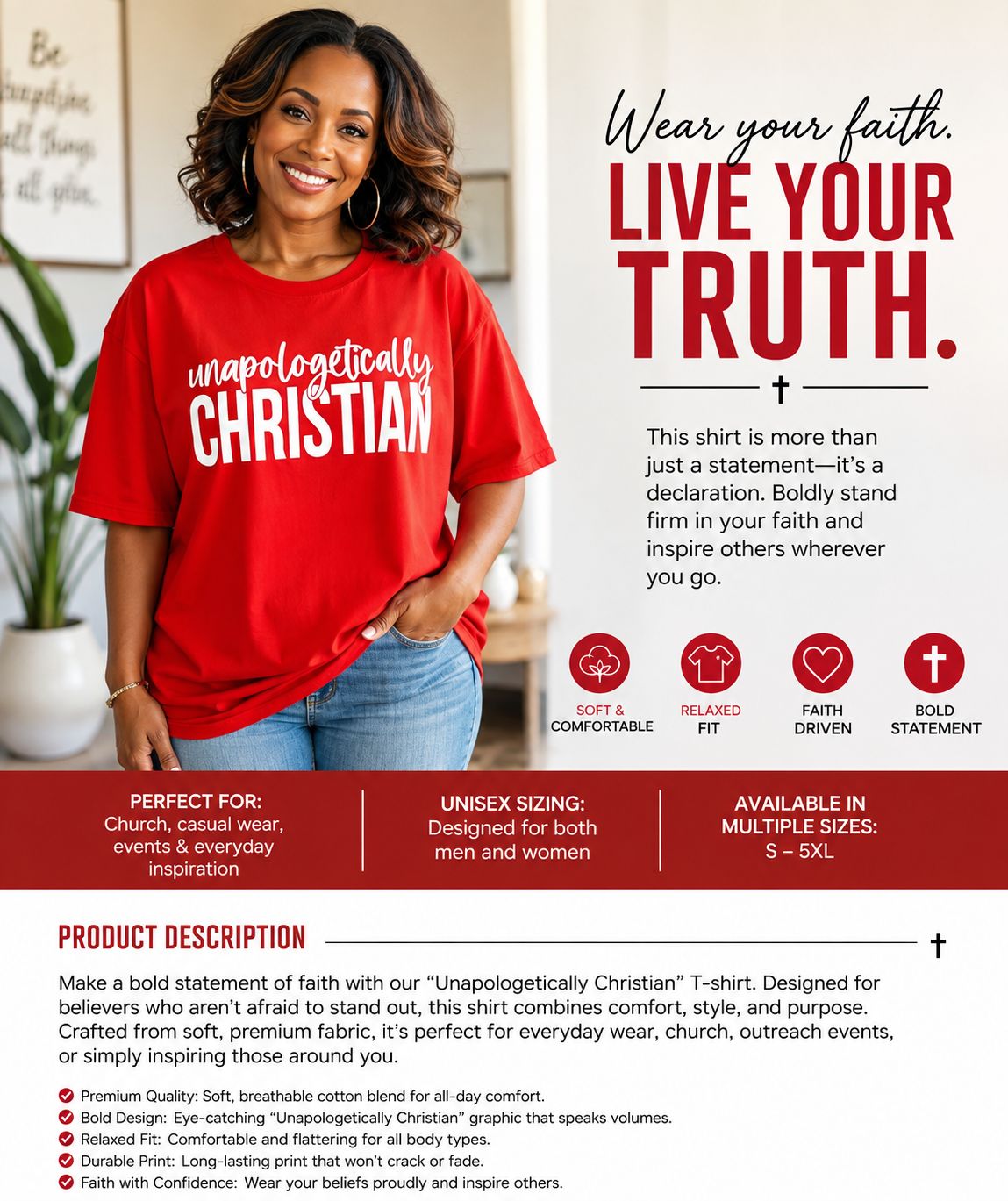 T-Shirt - Unapologetically Christian