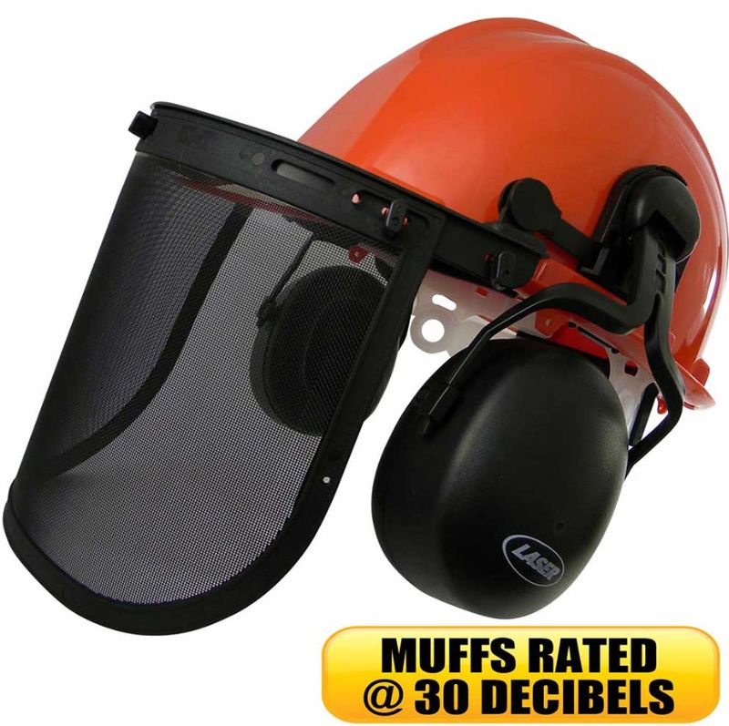 Chainsaw Safety Helmet NRR rating = 30dB