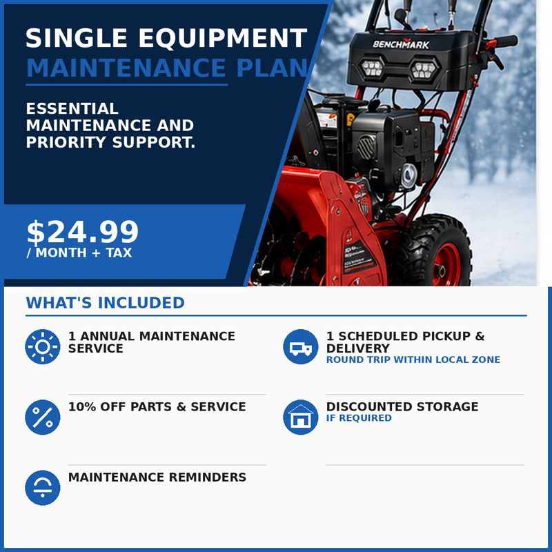 Single Equipment Maintenance Plan $24.99/month + tax