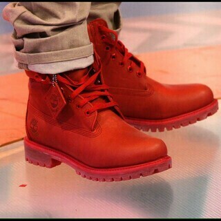 Premium Quality 6&quot; Waterproof Timberland Boot - Red