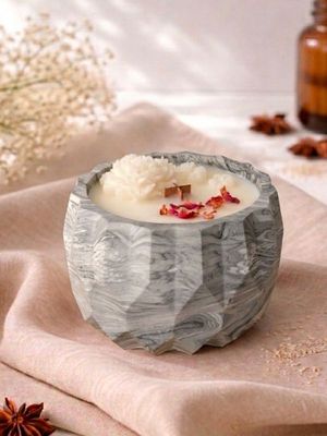 Bougie solidaire - Fleur de coton