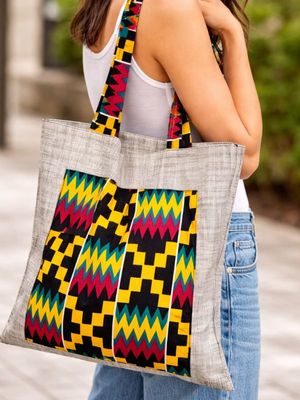 Tote bag beige vertical