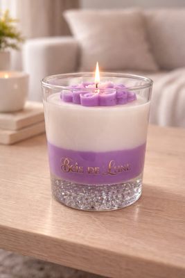 Bougie solidaire - Violette