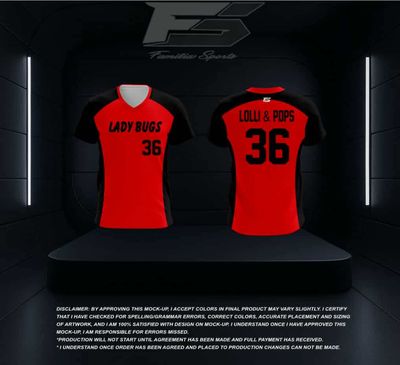 Parent Jersey - 4u Lady Bugs