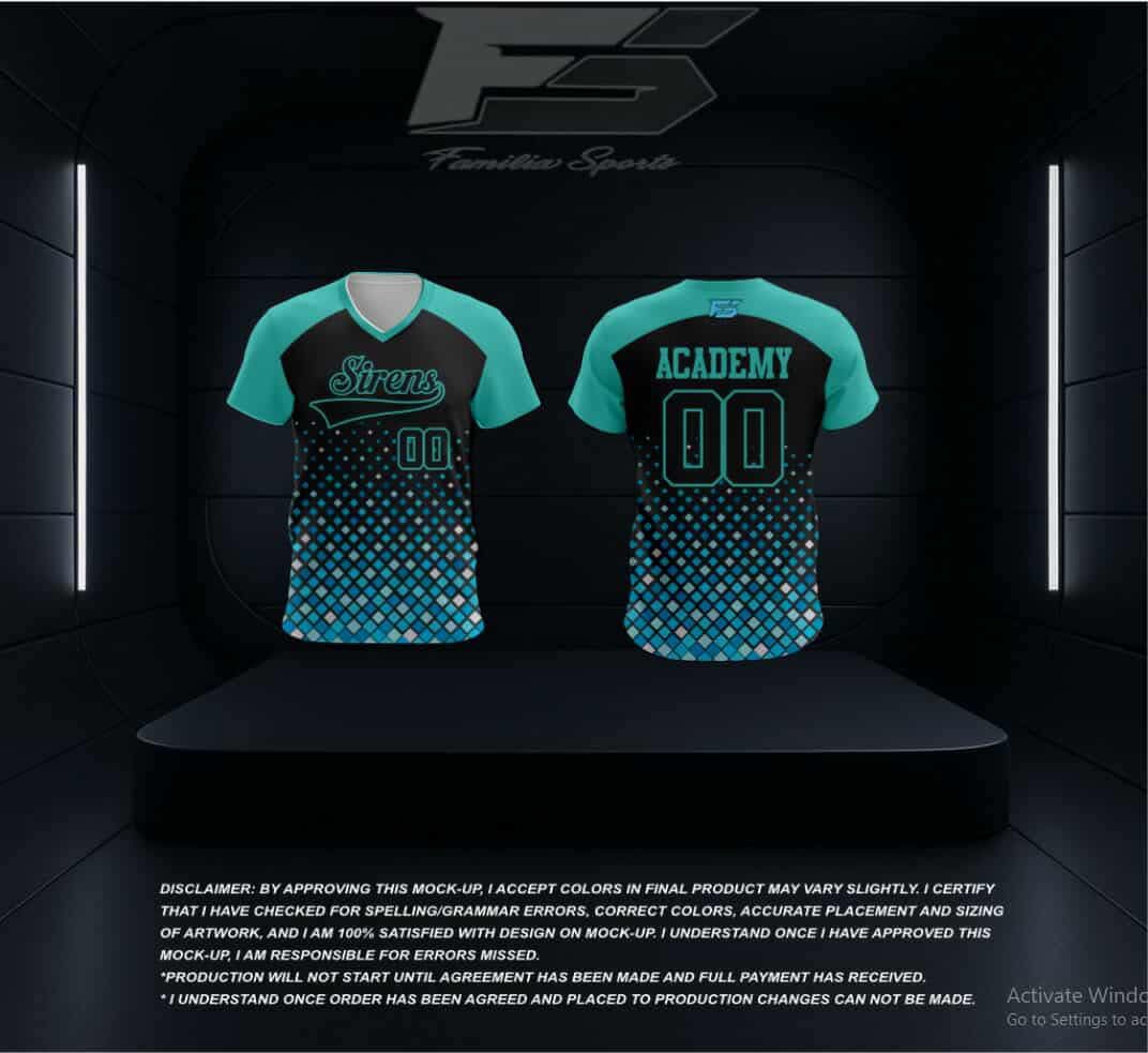 Parent Jersey - 8u Sirens