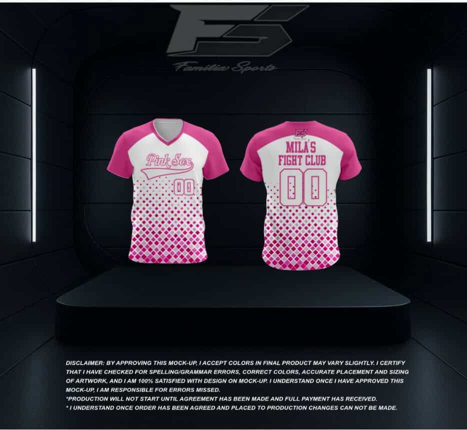 Parent Jersey - 8u Pink Sox