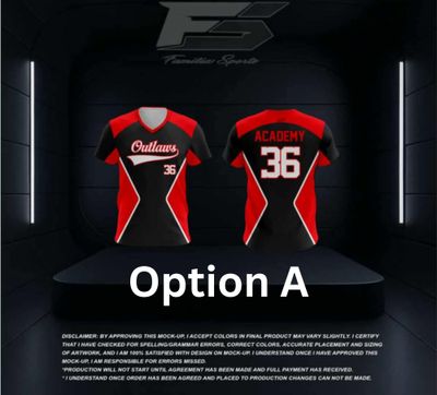 Parent Jersey - 12u Outlaws