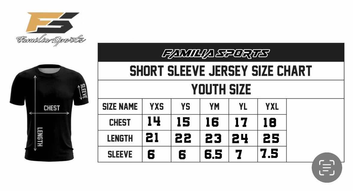Jersey Size Chart