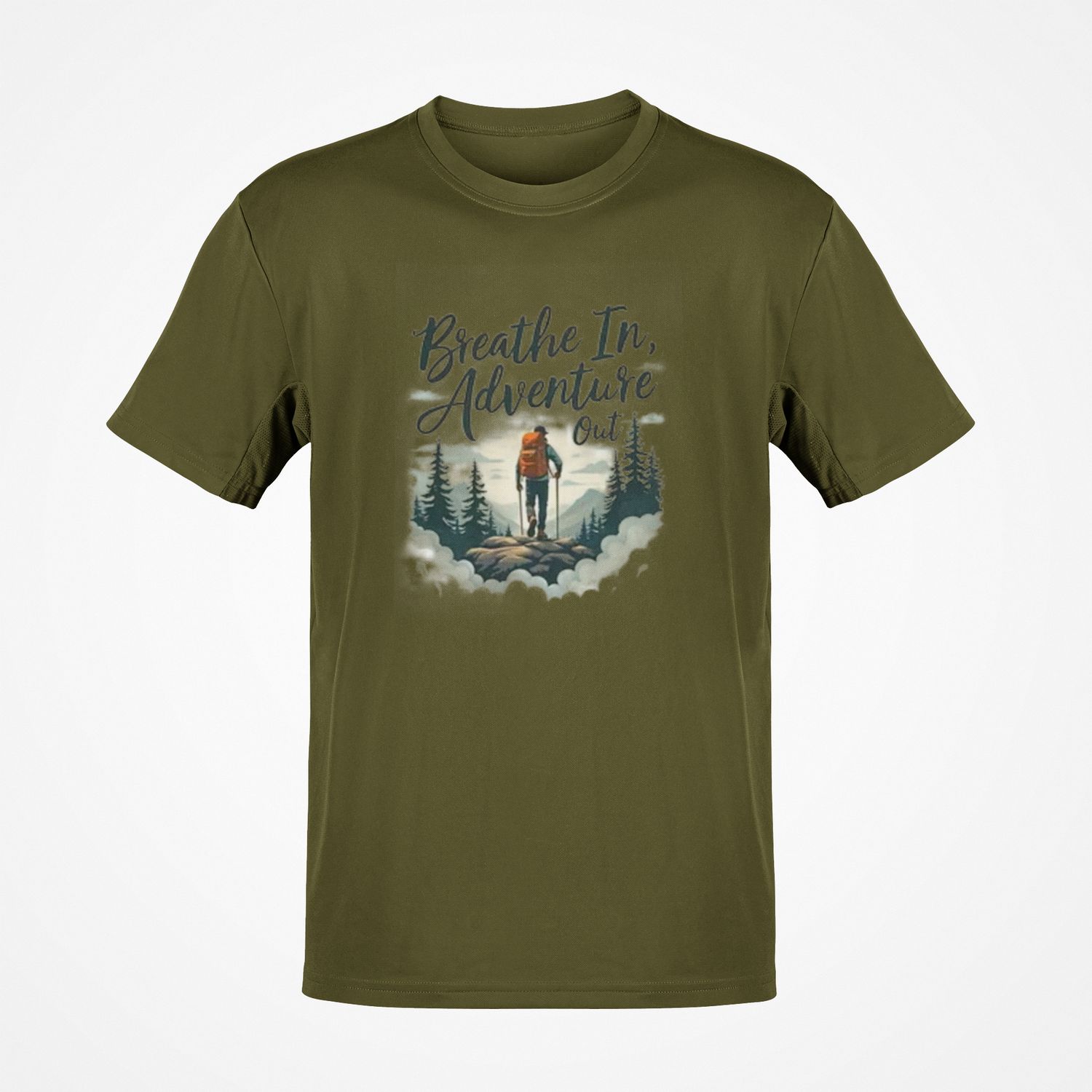 T-shirt Breathe in, adventure out