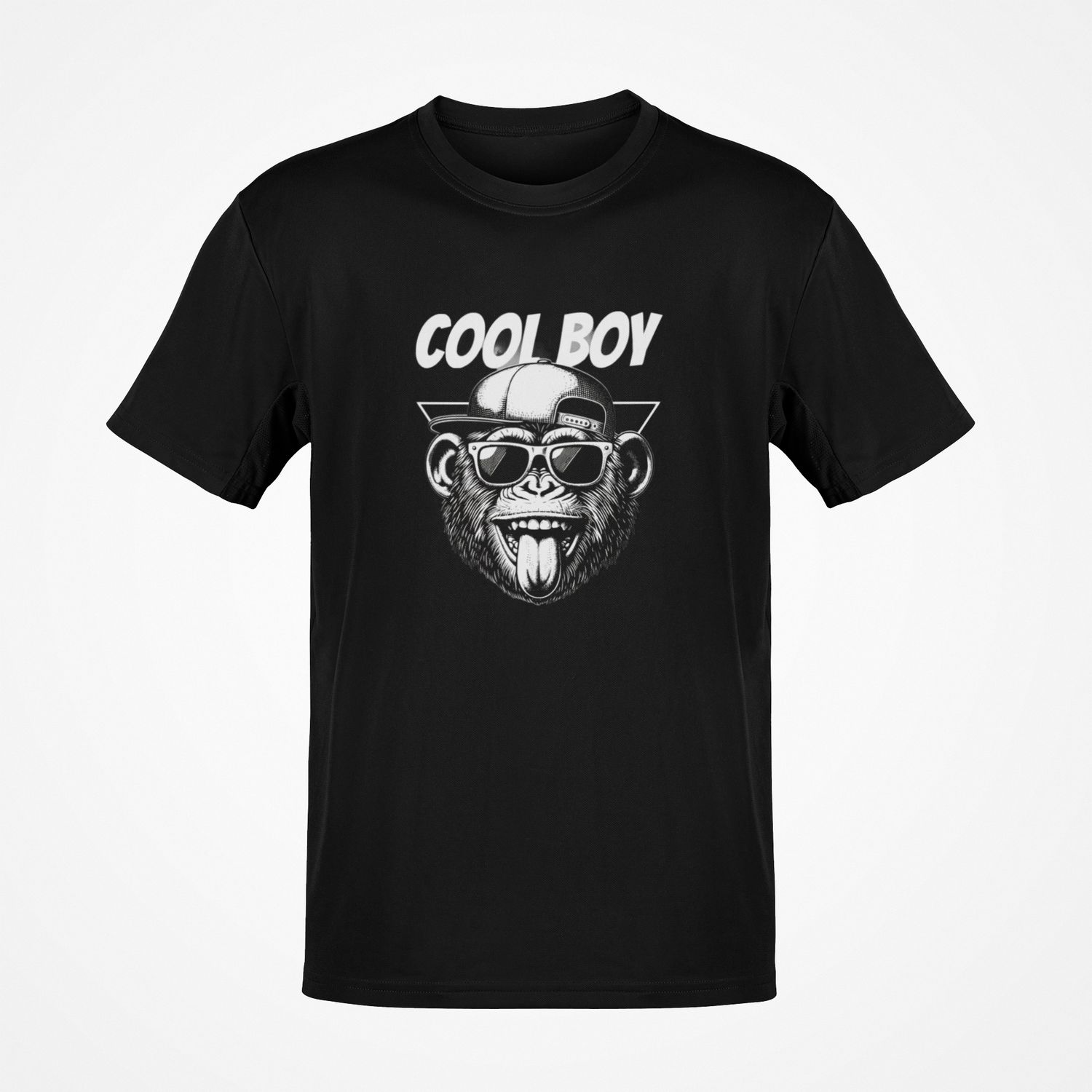 Duża koszulka męska Cool Boy czarna big&amp;tall