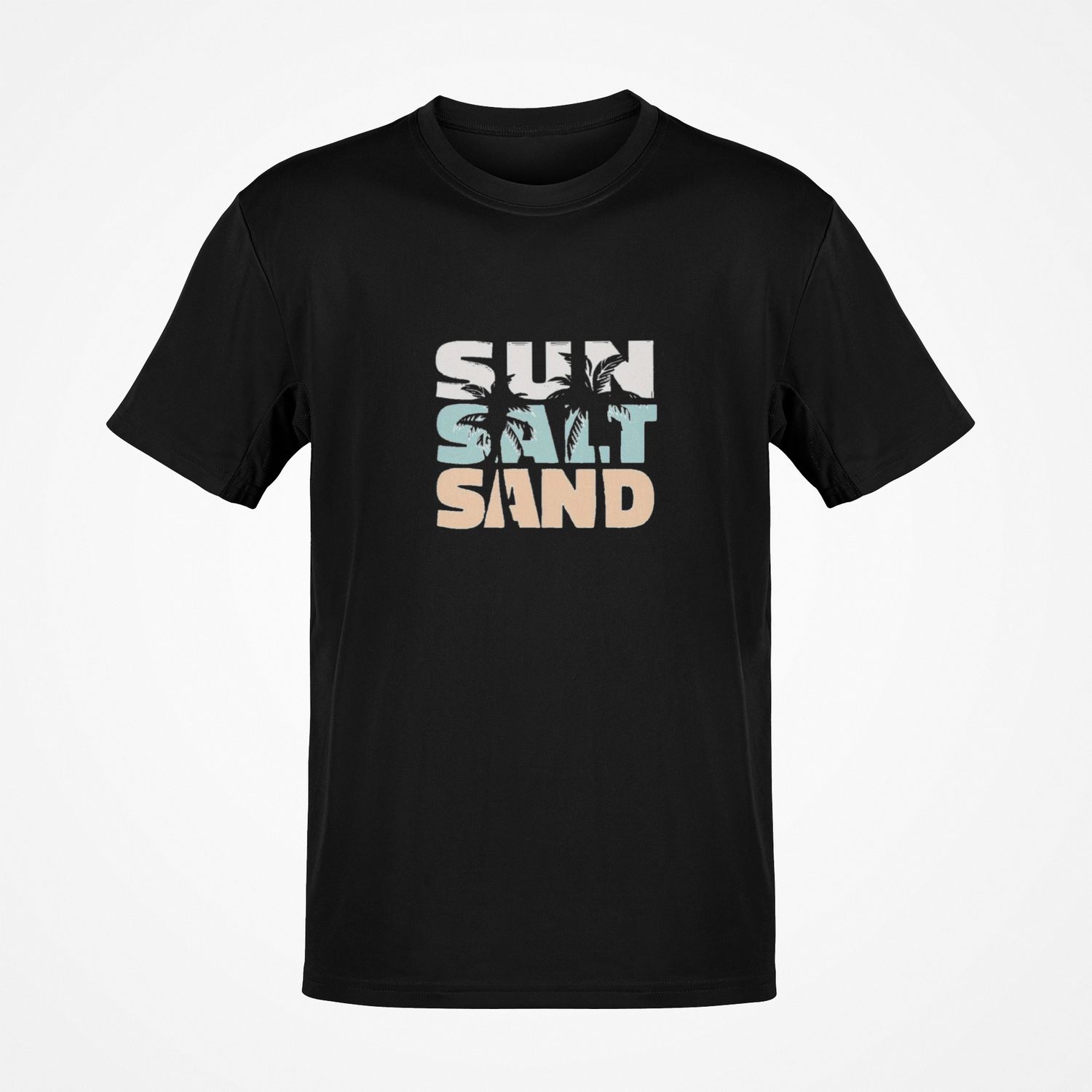 Duża koszulka męska Sun Salt Sand czarna big&amp;tall