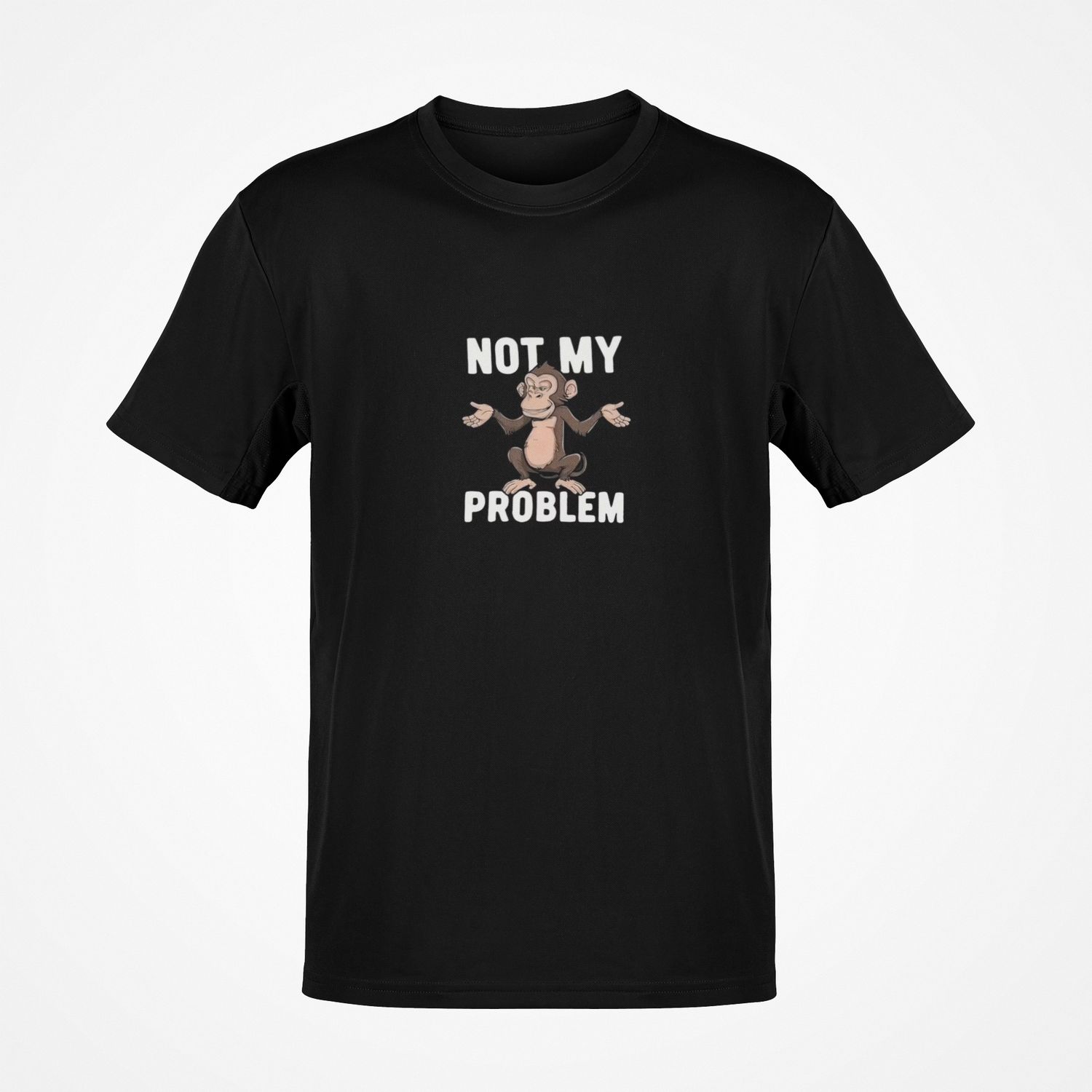 Duża koszulka męska Not my problem czarna big&amp;tall