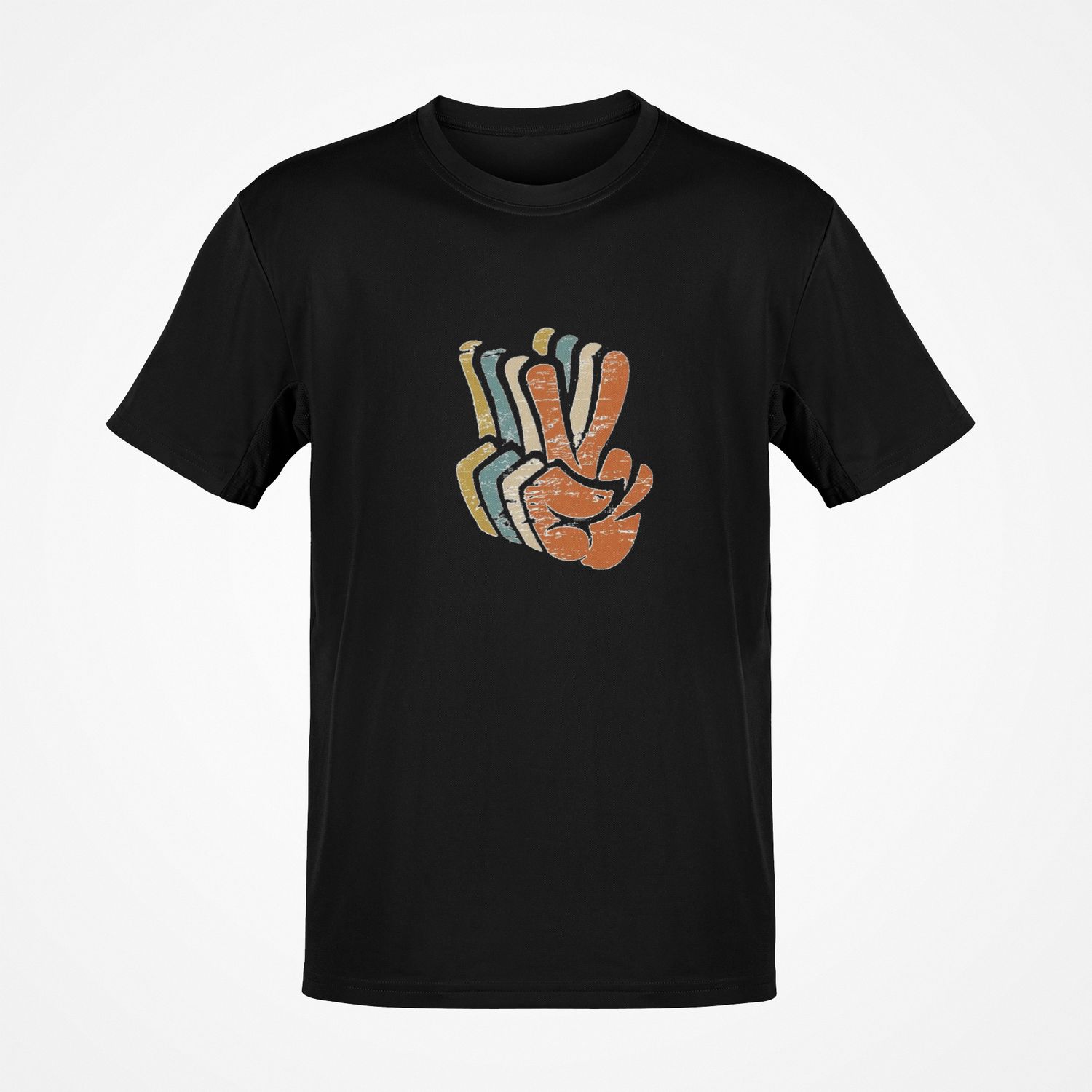Duża koszulka męska V czarna big&amp;tall