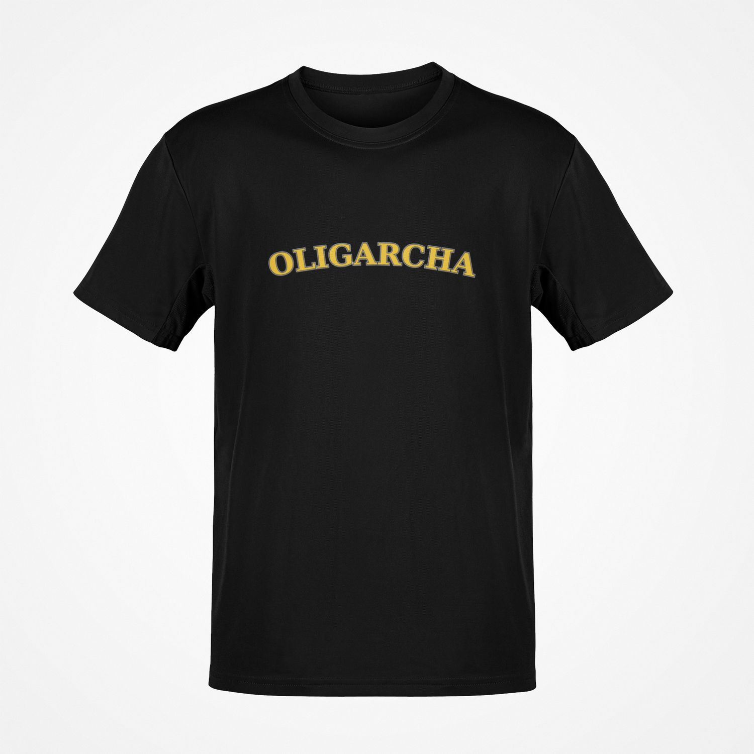 Duża koszulka męska Oligarcha czarna big&amp;tall