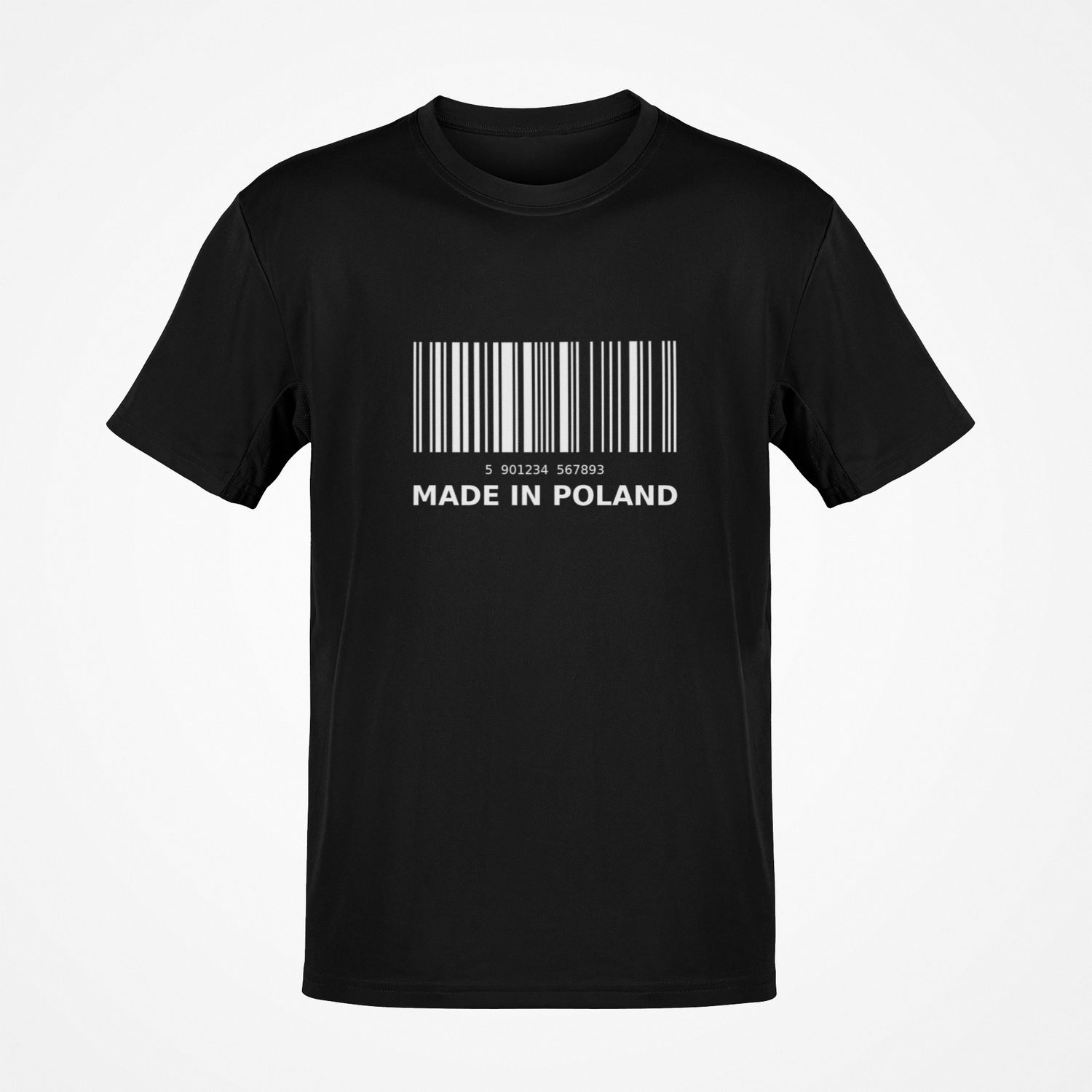 Duża koszulka Made in Poland czarna big&amp;tall