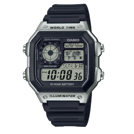 Casio AE1200WH-1CV Watch, COLOUR: Silver