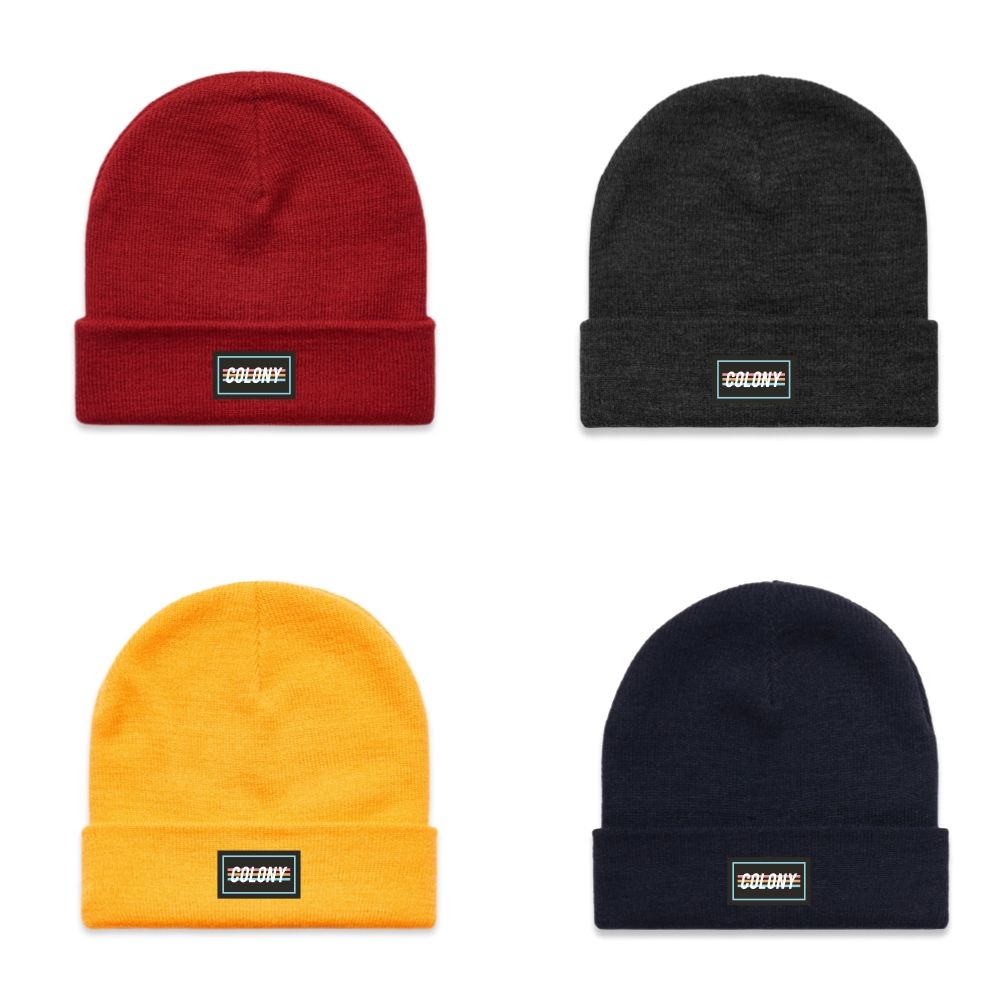 Colony Cuffed Beanie, COLOUR: Cardinal