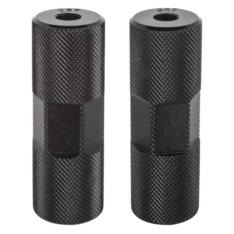 Black Ops Knurled Pro Pegs, COLOUR: Black