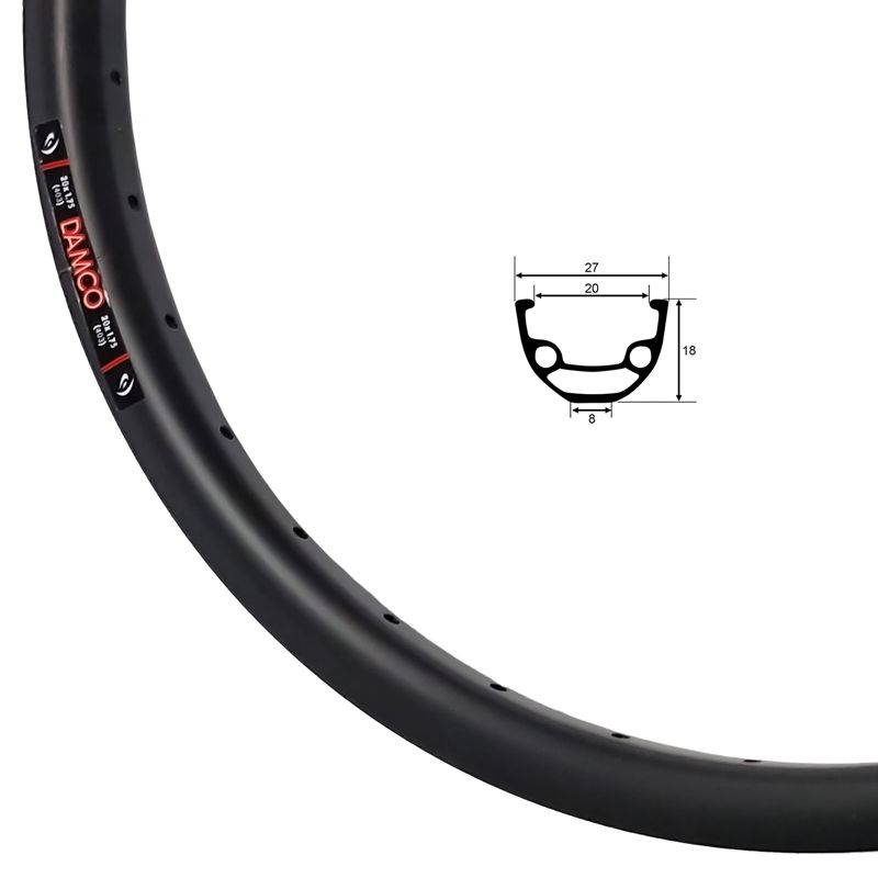 Damco Race Rim, COLOUR: Black