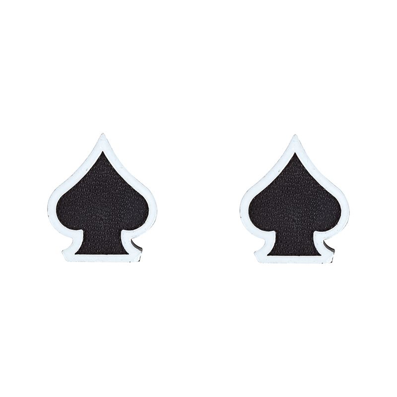 Triktopz Spades Valve Caps, COLOUR: Black