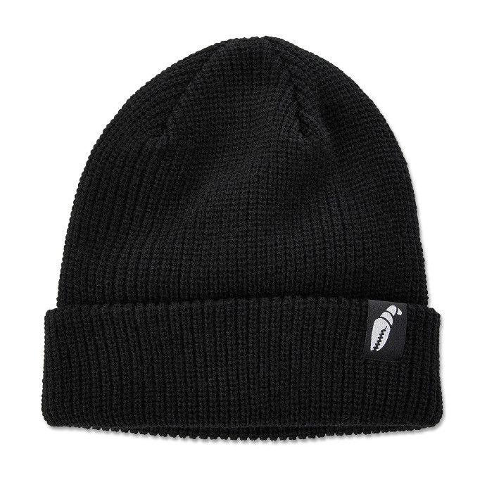 Crab Grab Label Beanie, COLOUR: Black