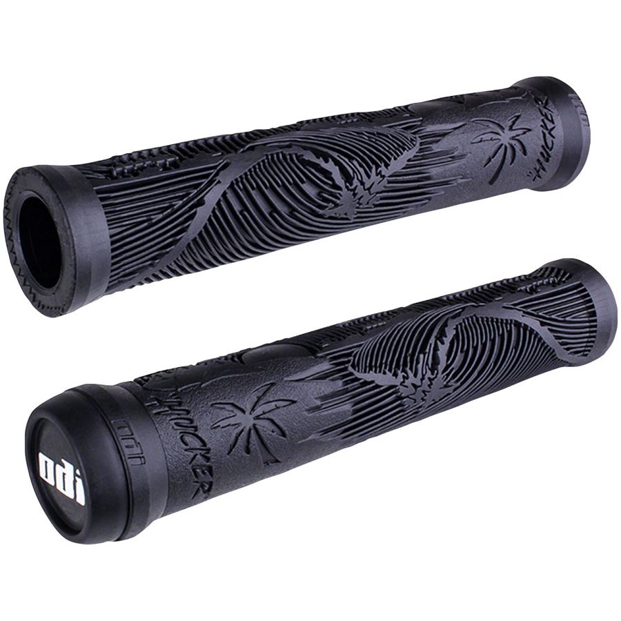 ODI Hucker Flangeless Grips, COLOUR: Black