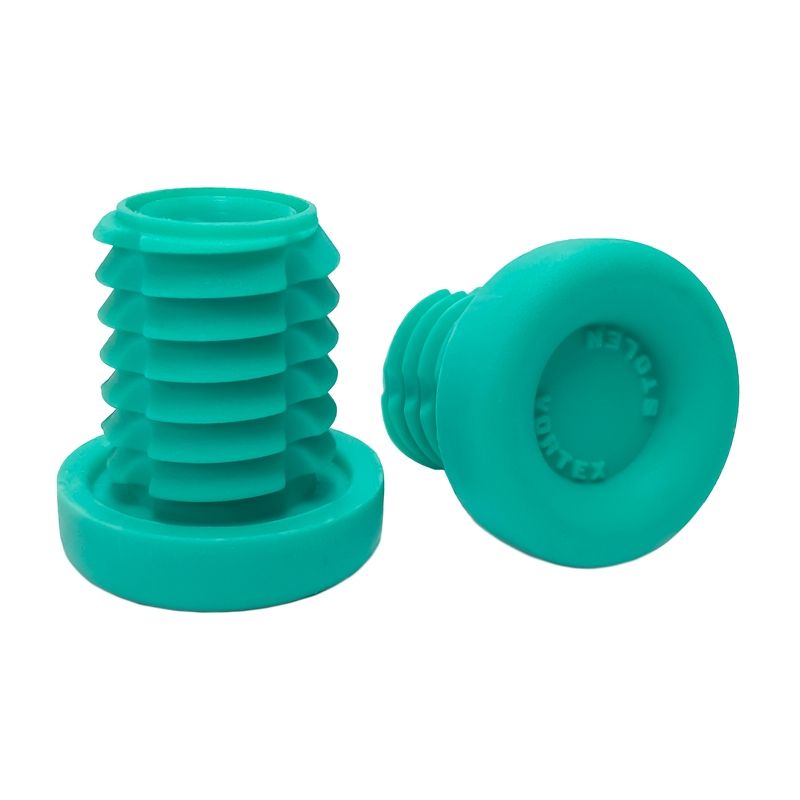 Stolen Vortex Rubber Bar End, COLOUR: Caribbean green