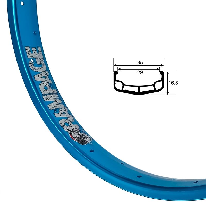 Stolen Rampage Rim, COLOUR: Black