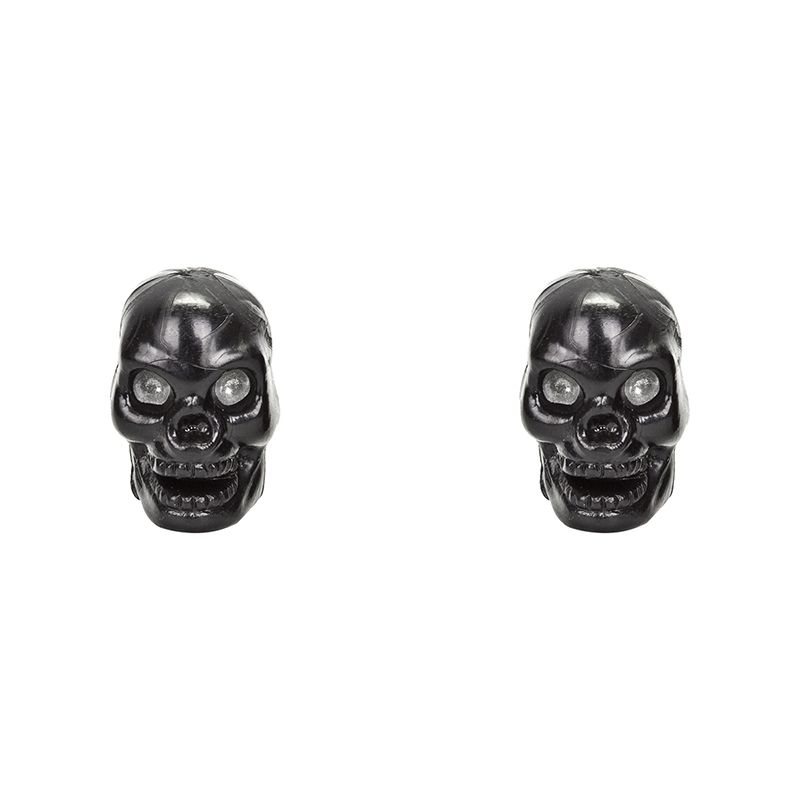 Triktopz Skull Valve Caps, COLOUR: Black
