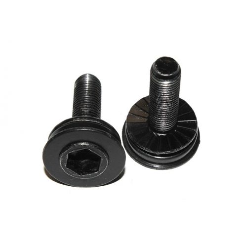 Ugly Ass Bikes PC Crank Bolts, COLOUR: Black
