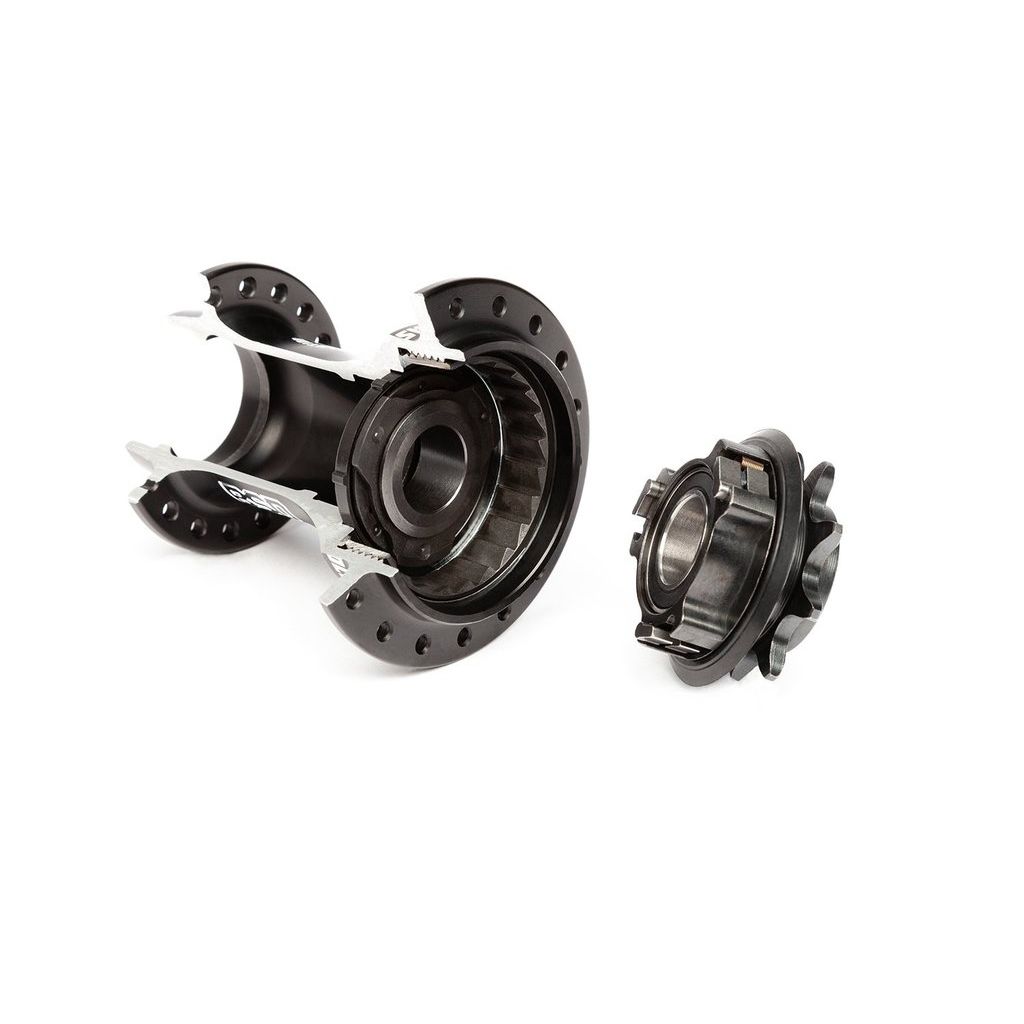BSD Revolution Freecoaster Hub +Hub Guards, COLOUR: Black, SIDE: Left Side Drive, SIZE: 14mm