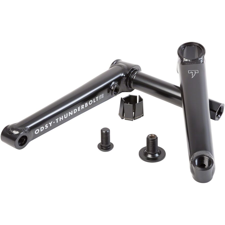 Odyssey Thunderbolt+ Crankset, COLOUR: Black, SIDE: Right Side Drive, SIZE: 165mm