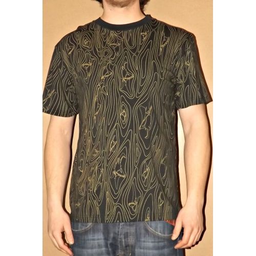 Animal Woodgrain T-shirt, COLOUR: Black, SIZE: Small
