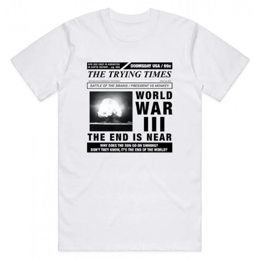 Cult WW3 T-shirt, COLOUR: White, SIZE: Large