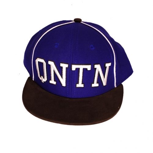 Quintin Collegiate Snapback Hat, COLOUR: Blue/brown