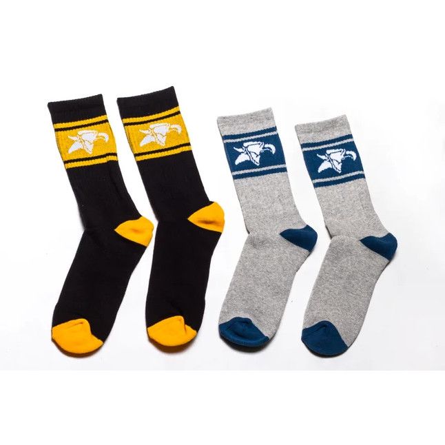 Animal Crew High Socks, COLOUR: Black/yellow, SIZE: One size fits all
