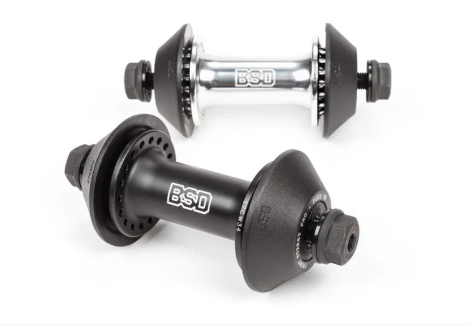 BSD Street Pro Front Hub + Hub Guards, COLOUR: Black, SIZE: 10mm Female